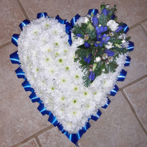 Blue And White Heart