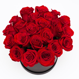 Red Roses Hat Box