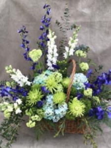 Blue And Green Basket
