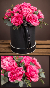 Pink Rose Hat Box