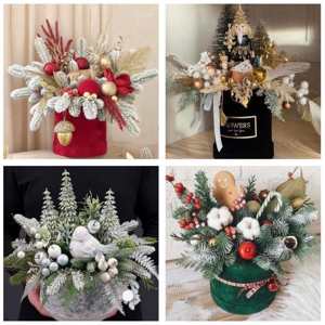 Christmas  Festive Flower Box