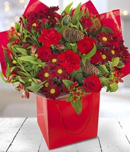 Xmas Flowers In A Box