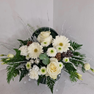 White And Green Hatbox