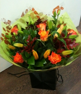 Rose & Lily Hand Tied