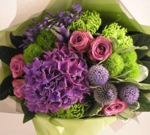 Purple And Green Bouquet