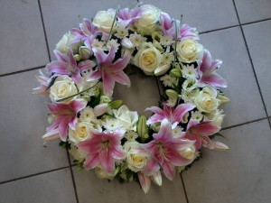 Lily And Rose Wreath