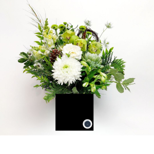 Green & White Arrangement