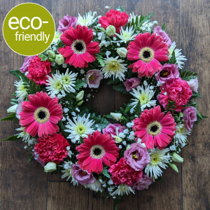 Eco-Funeral Wreath Bright
