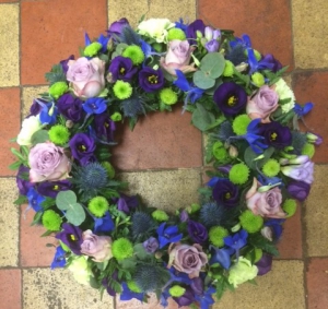 Green & Purple Wreath.