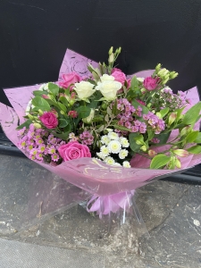 Pink Hand Tied Bouquet