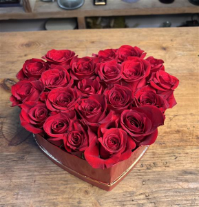 Heart Box Of Roses