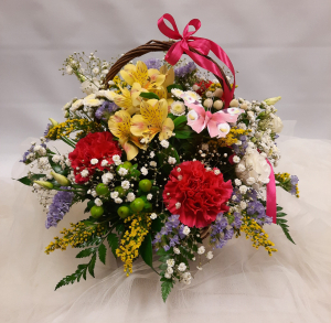 Mixed Flower Basket.