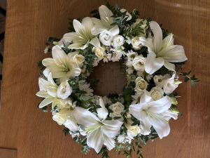 White And Green Wreath