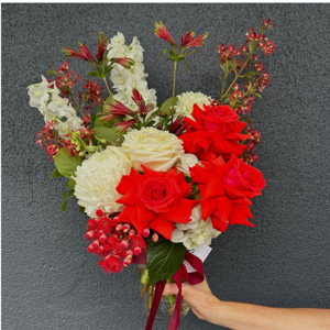 Christmas Festive Posy Jar Arrangement