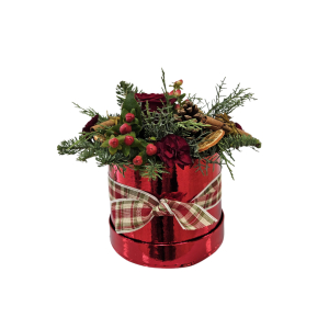 Red Christmas Hatbox