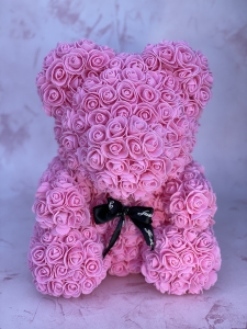 Pink Forever Rose Bear