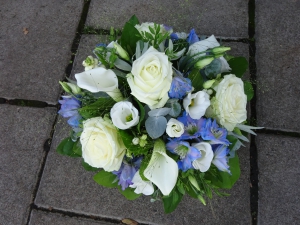 White And Blue Posy