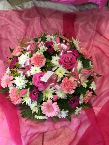 White And Pink Wreath