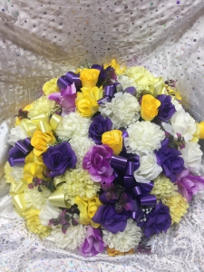 Purple Silk Wreath