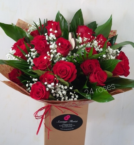 24 Red Roses Valentine
