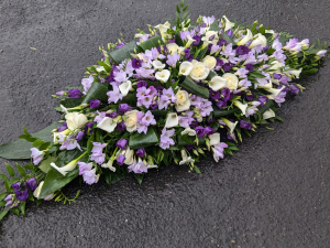 Calla,rose& Lilac Casket