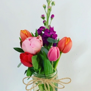 Floral Jar Arrangement