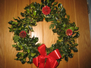 Christmas Holly Wreath