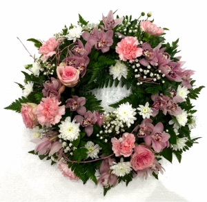 Pink And White Wreath