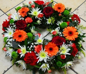 Red And Orange Wreath