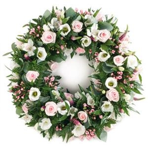 Pink And White Wreath