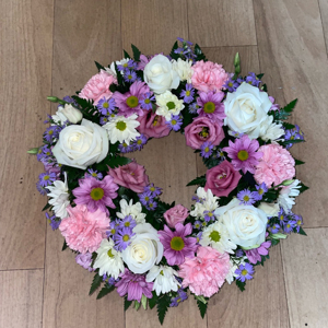 Pink And Lilac Wreath