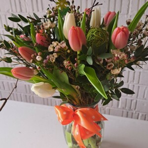 A Tulip Mix Vase..for Springtime