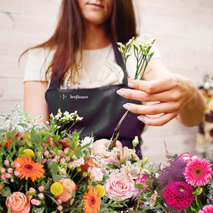  - Bouquet of fresh seasonal flowers.