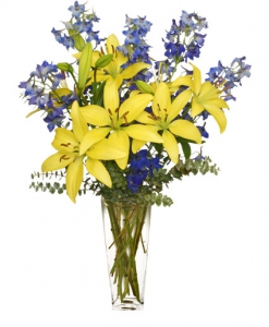  Order Blue flowers