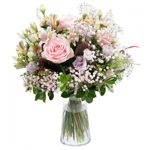  - Bouquet in whites, pale pinks and lilac shades.