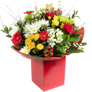  - A joyful mix of seasonal flowers and foliage, perfect for surprising someone special this Christmas.
