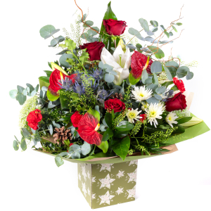  - Make the season unforgettable with The Grand Christmas Elegance. A show-stopping arrangement of rich festive tones and luxurious textures, beautifully styled with seasonal foliage and elegant finishing touches. Designed to impress, it’s the perfect...