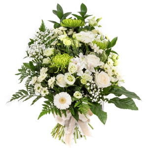 White Funeral Bouquet